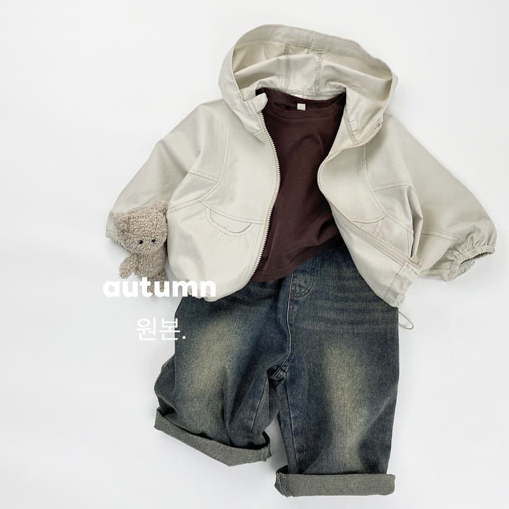 Kids Jacket Korean Style Spring Autumn Toddler Zip Up Hooded Windbreaker Stylish Boys Girls Loose Softshell Jacket