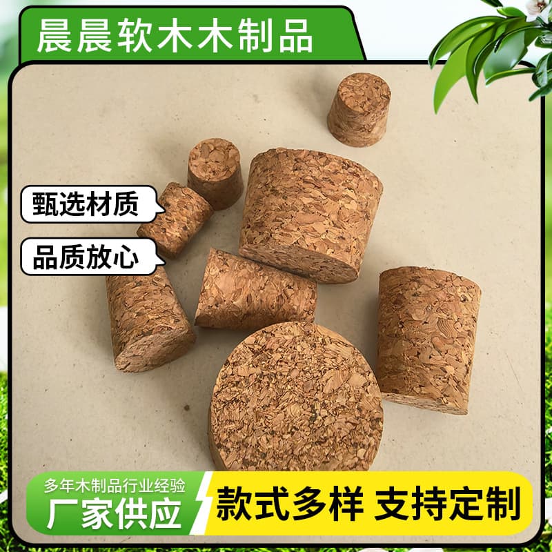 Tapered Cork Ceramic Bottle Stopper Small Wooden Stopper Large Jar Cork Test Tube Cork Wine Cork Oak Cork