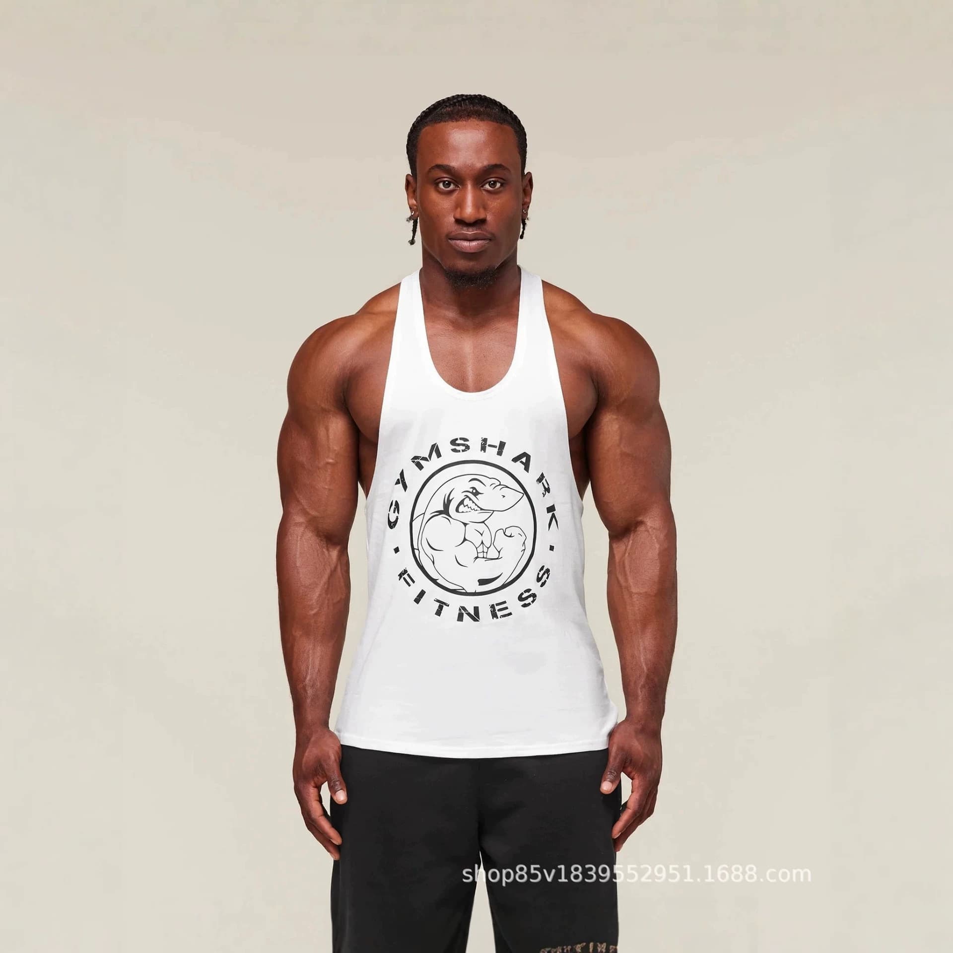 GYMSHARK New Men's Slim Fit Sports Running Fitness Basketball Quick-Dry Stretch Sleeveless Vest