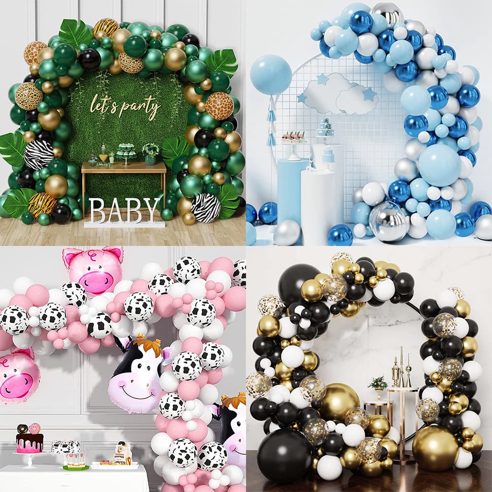 Cross-border Amazon Hot Selling Balloon Chain Birthday Party Wedding Single Balloon Set Decoration Supplies Balloons