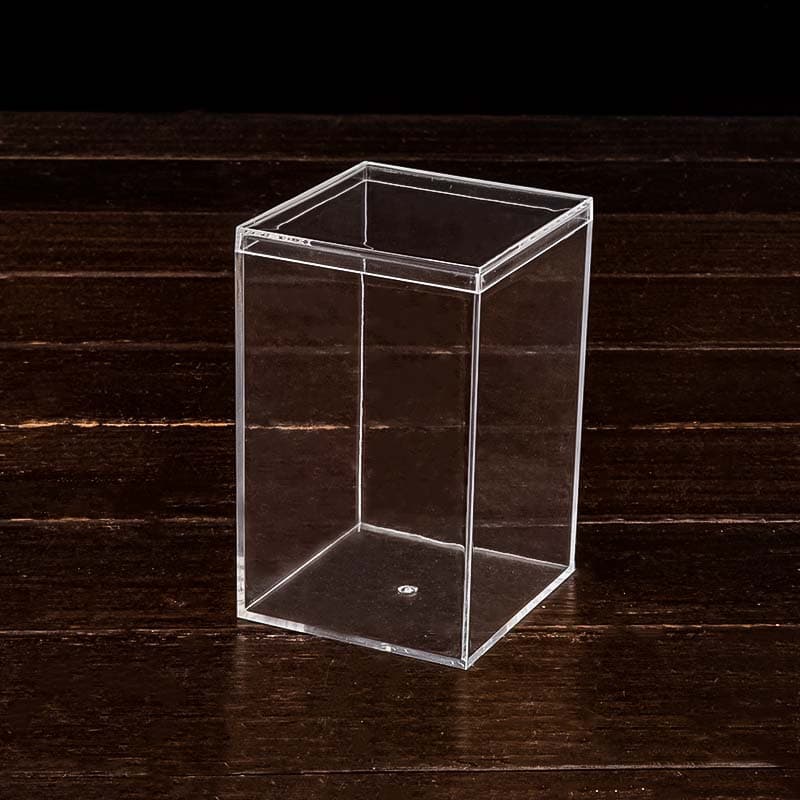 Tall Rectangular Transparent Display Case Dustproof Food-Grade Acrylic Plastic Gift Packaging Box for Figures