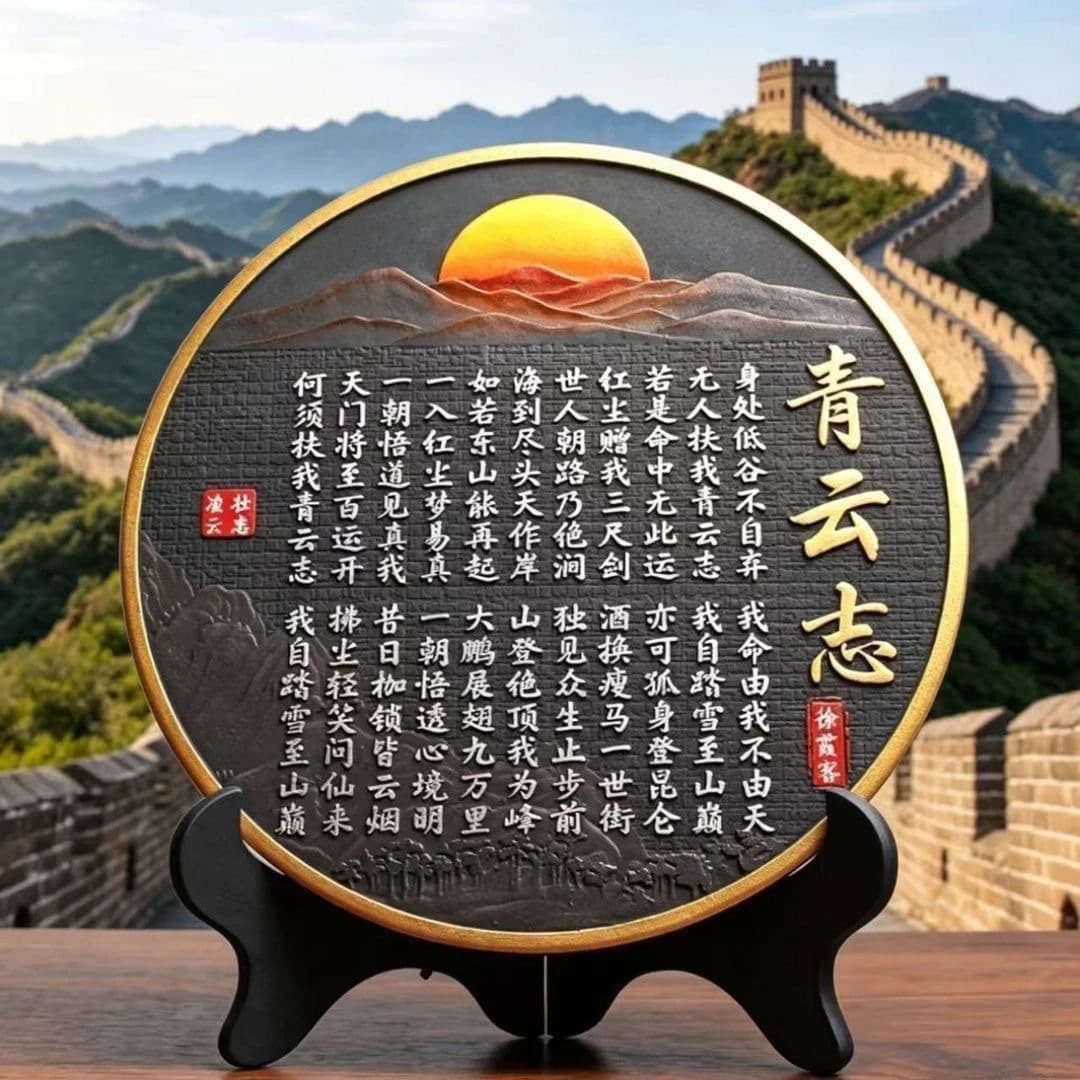 Qingyunzhi Calligraphy and Painting Ornaments, Display Racks, Decorations, New Chinese-Style Home Decor, Tea Ceremony Crafts