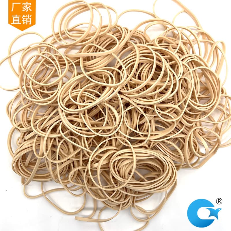 Chuangxian Industrial Co., Ltd. wholesales off-white natural synthetic rubber hair ties, hair accessories, round and minimalist style.