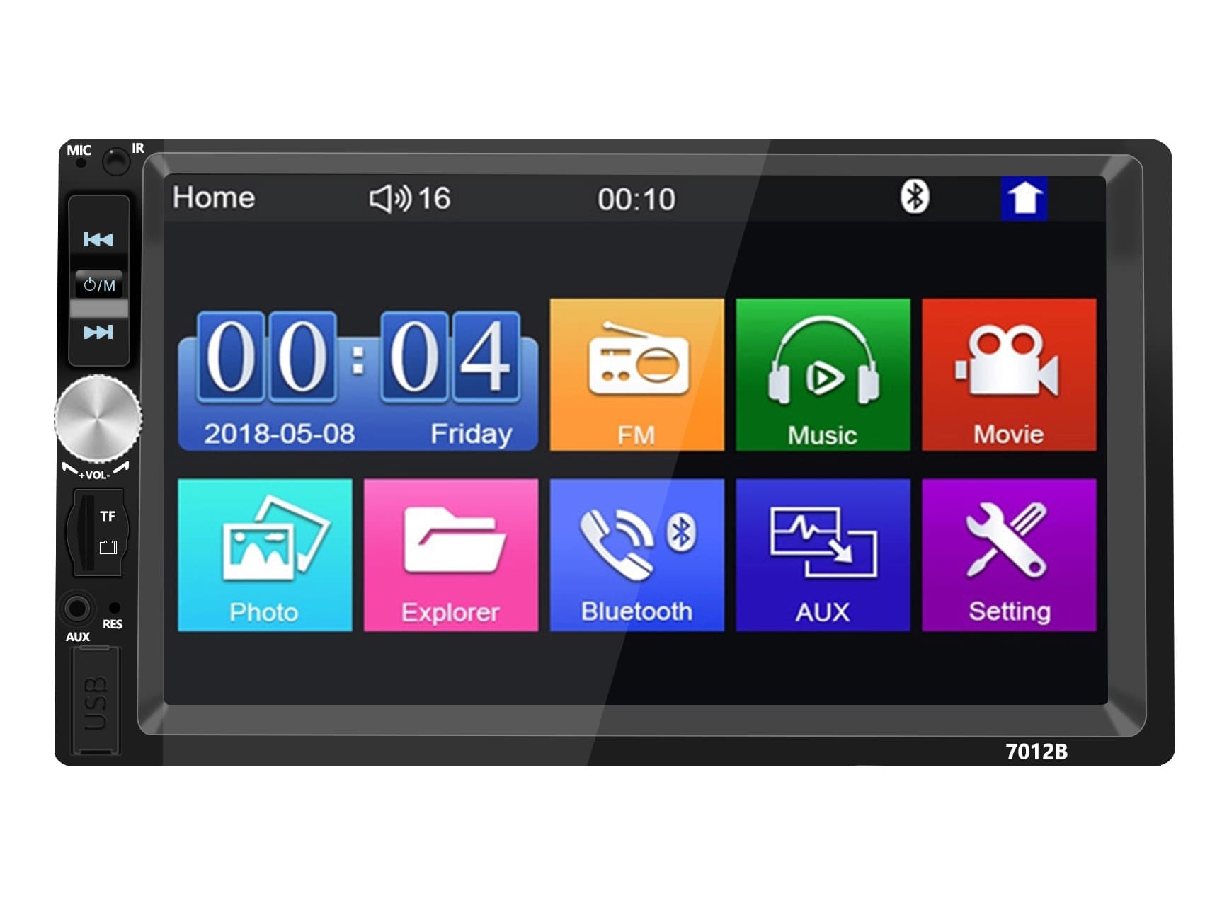 7-inch Car MP5 Bluetooth Player Cayplay Navigation Car Audio PND Hands-free FM Card Slot Machine