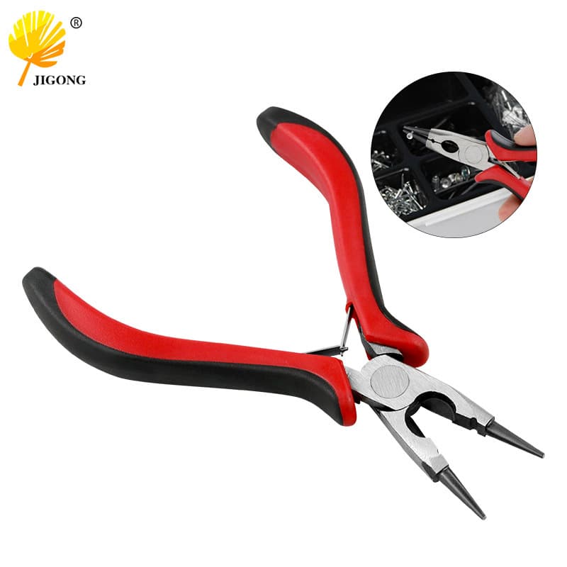 Black and Red Handle Round Nose Pliers DIY Jewelry Making Tools Shrapnel Round Nose Pliers Jewelry Pliers Handmade Jewelry Pliers