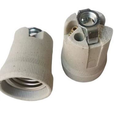 Horn Screw E27-519D Ceramic Lamp Holder Pipe Connection 10M Basket Bracket with Cord 519 Socket