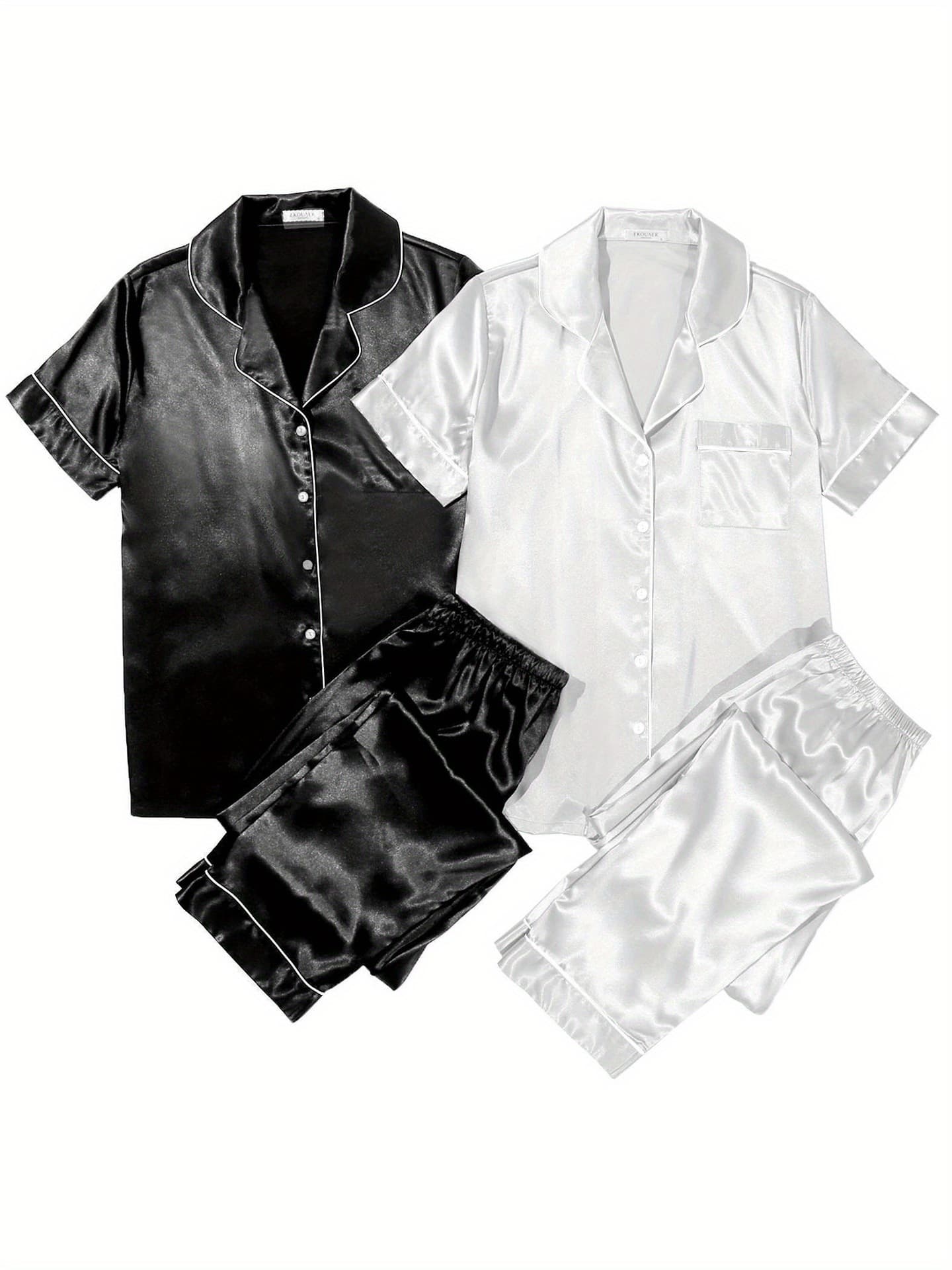 N 23111 Summer Satin Sleepwear Set Women's Pajama Set