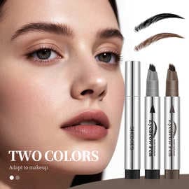 SHEDOES Multi-Pronged Plush Water Eyebrow Pencil, Long-Lasting Waterproof and Non-Fading, Clear Roots and Easy-to-Use Wild Eyebrow Pencil