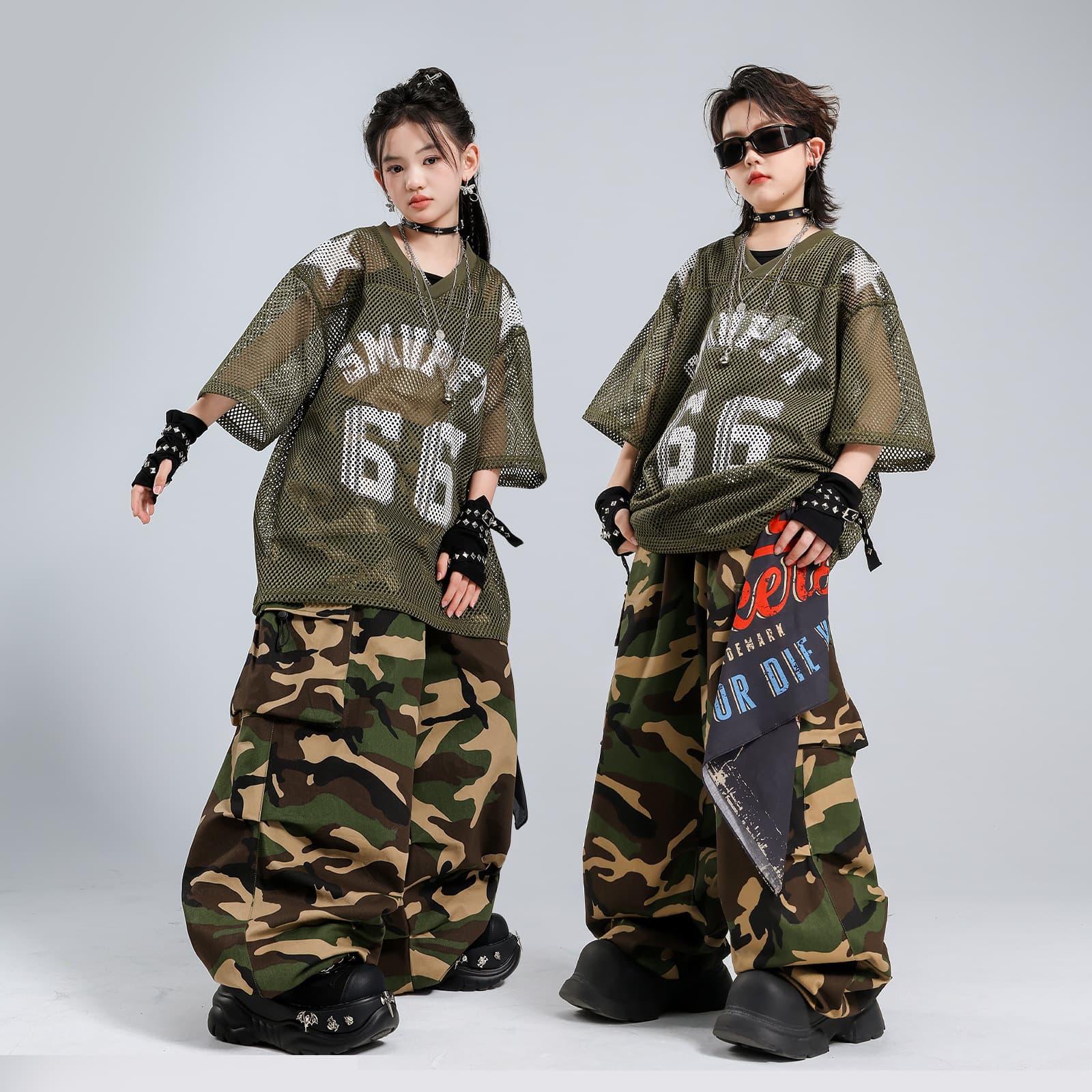 Kids Hip Hop Streetwear Set, American Hip Hop Style for Boys and Girls, Jazz Dance Performance Costume