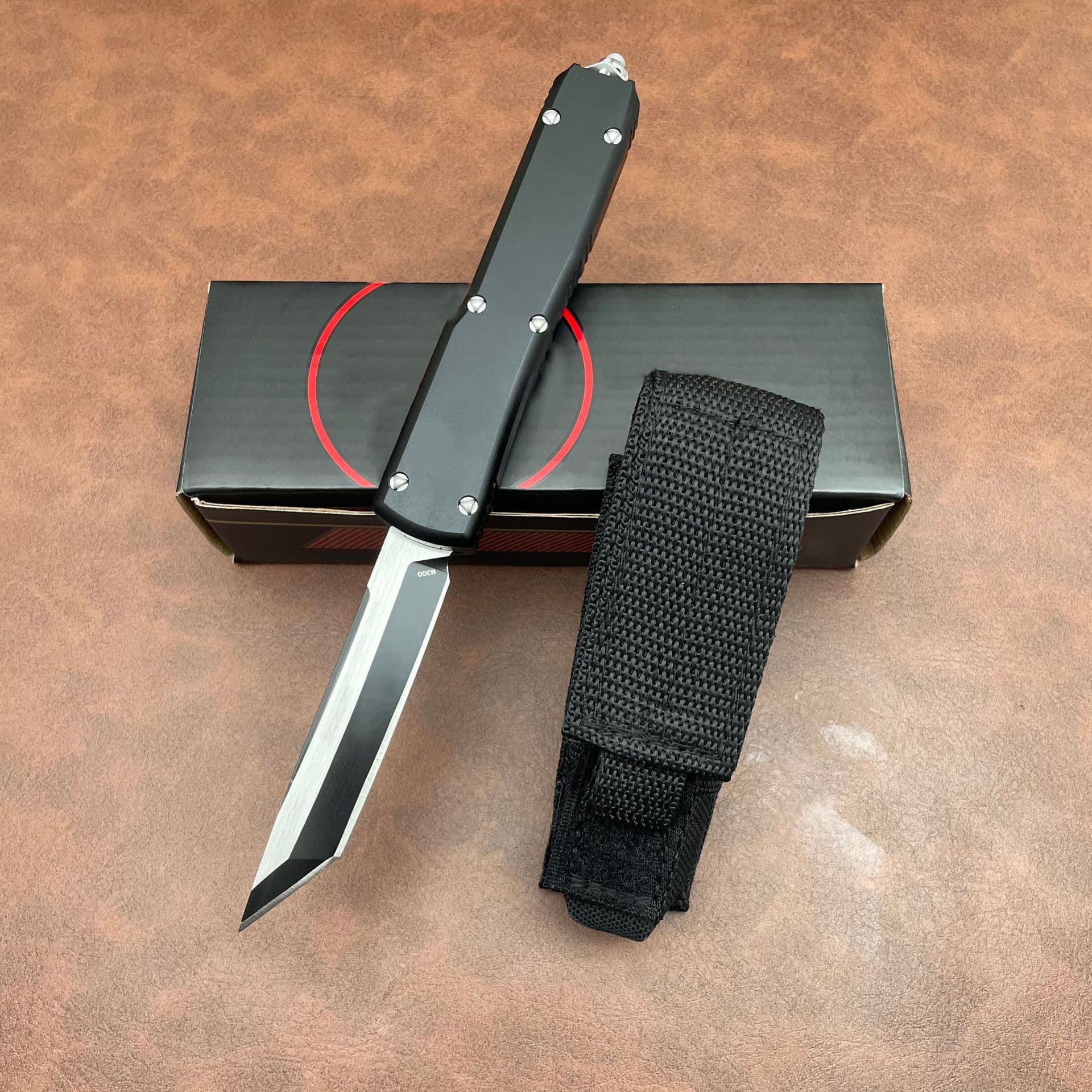 Cross-border OTF Micro Tech UT85 Aluminum Alloy Handle Sharp Knife Outdoor Camping EDC Portable Pocket Tool