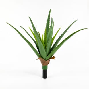 Artificial Green Succulent Fake Aloe Vera 15-Leaf Soft Rubber Aloe Vera Bundle Indoor Scene Decoration Ornament Custom Wholesale