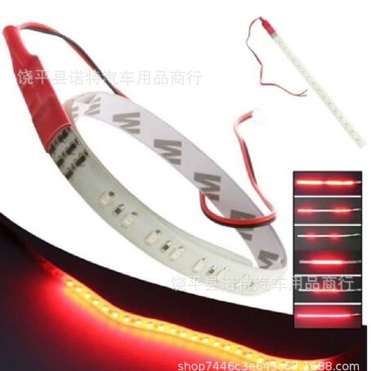 Hot Sale Waterproof LED Flexible Strip Light 30CM 2835 15SMD 12V Decorative Light Strip for Car Motorcycle Electric Vehicle