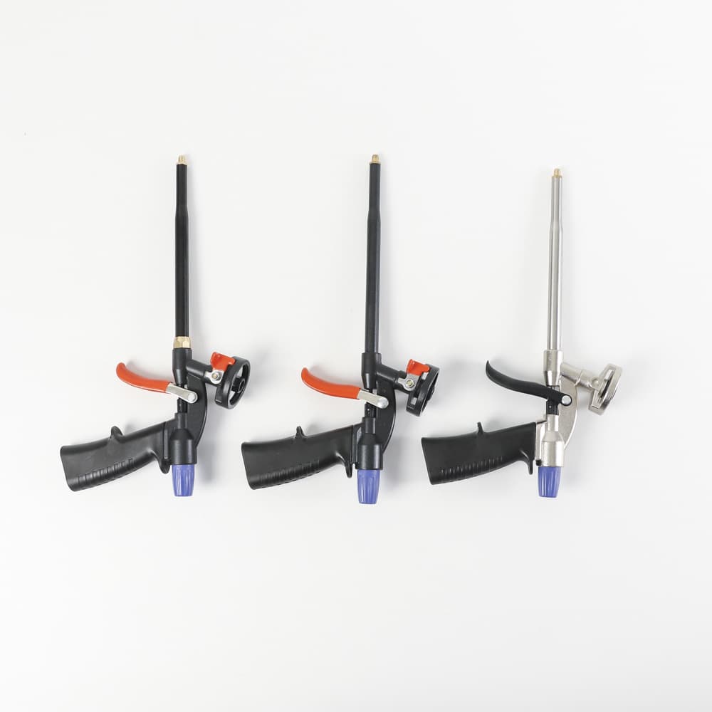 Manual Foam Gun with Plastic Handle in Stock, Foam Sealant Caulking Gun, Self-Cleaning Copper Nozzle Foam Gun