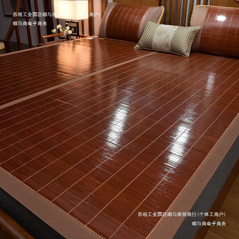 Student Dormitory Bamboo Mat Winter-Summer Foldable Bamboo Mat Single Straw Mat Ice Silk Dual-Purpose Home Use Summer