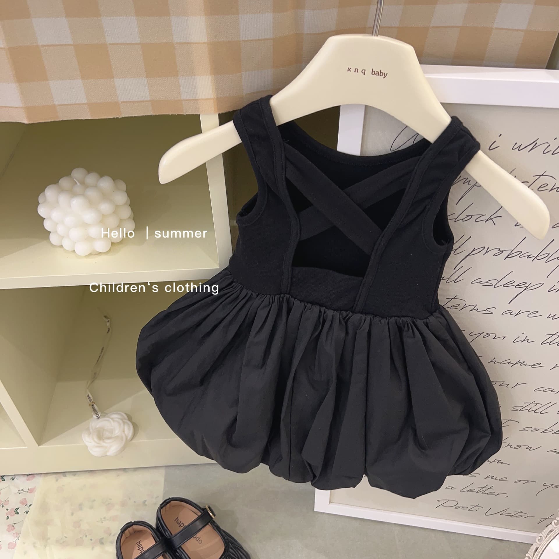 Tian Xiaosi Baby Summer Korean Style Baby Girl Stylish Bud Dress Baby Puffy Dress Children's Princess Dress