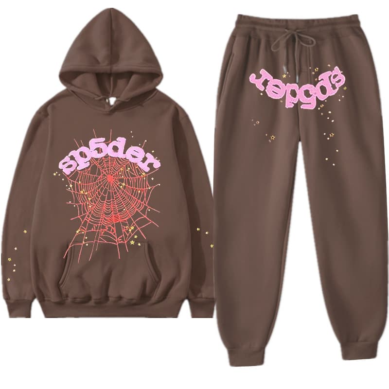 Cross-border European and American Fashion Hip-hop Printed Couple Hoodie Men's and Women's Hooded Sweatshirt Set Wholesale