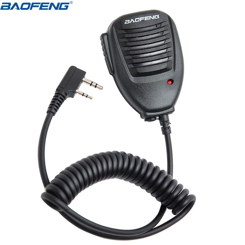 Baofeng UV-5R Walkie Talkie Handheld Speaker Mic, Shoulder Mic, Hand Mic, Compatible with Baofeng BF-888S Series Walkie Talkies