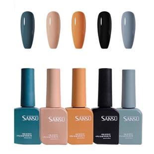 (Unified white bottle for color refill) Sansu Sansui 60-Color Nail Gel Polish Nail Salon Trendy Colors Matte