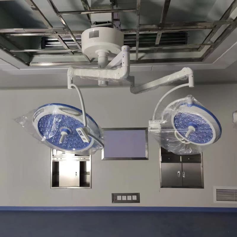 LED Shadowless Lamp Single/Double Head Mother-Child Wall-Mounted Vertical Mobile Integrated Anti-Halogen Shadowless Lamp