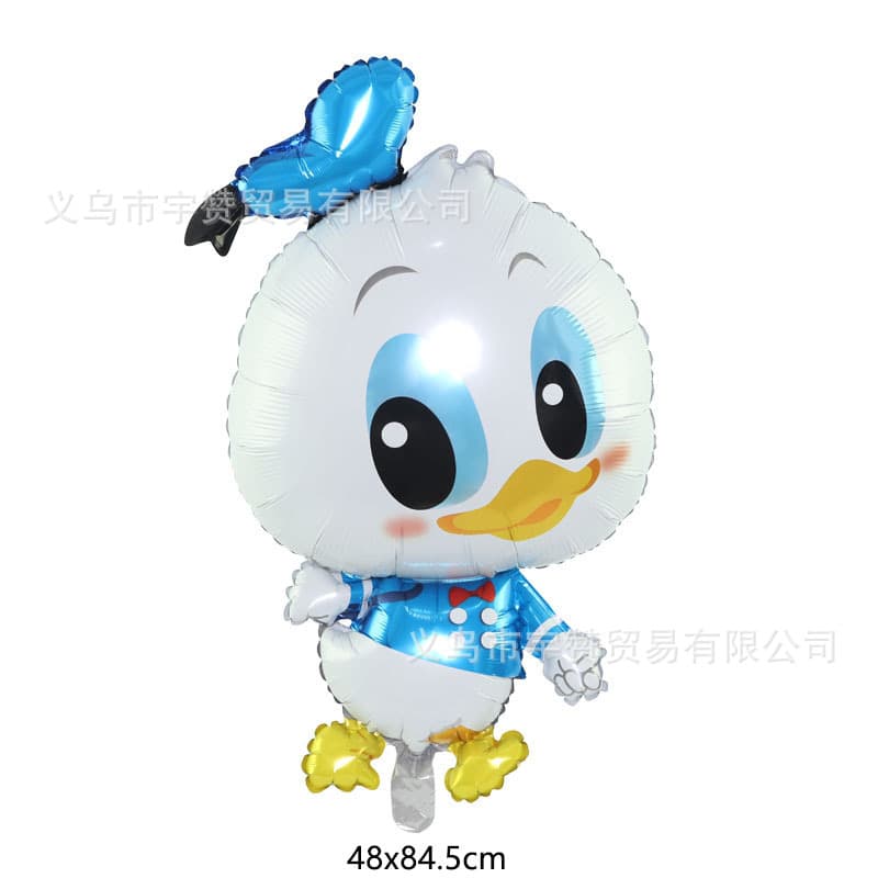Cross-border Cartoon Children's Mickey Mouse Shaped Mickey and Minnie Balloon Party Decorations Birthday Aluminum Foil Balloons