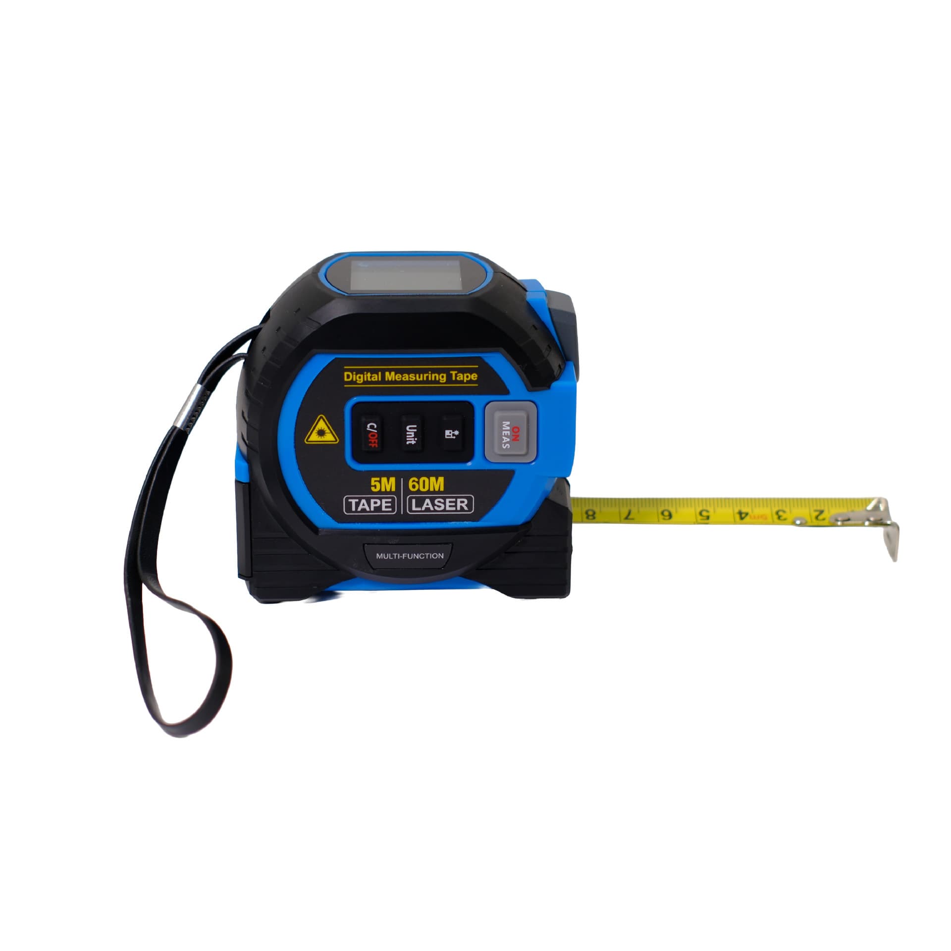 Cross-border Exclusive 5m Screen Infrared Laser 3-in-1 Distance Meter Steel Tape Display Waterproof High-Precision Laser Tape Measure