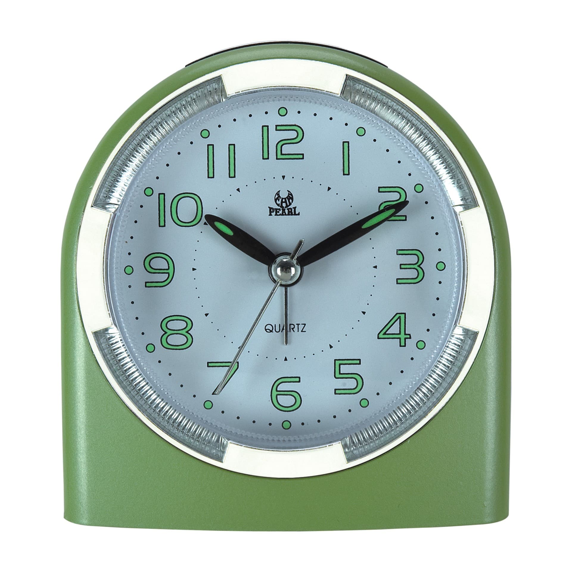 Analog clock, quartz clock, PEARL bedside alarm clock, silent scanning snooze alarm clock, luminous