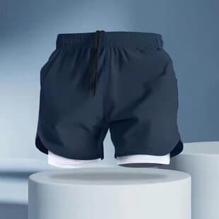 Shorts Men Summer New Ice Silk Quick-Dry Sports Five-Point Shorts Trendy Loose Couple Casual Basketball Shorts