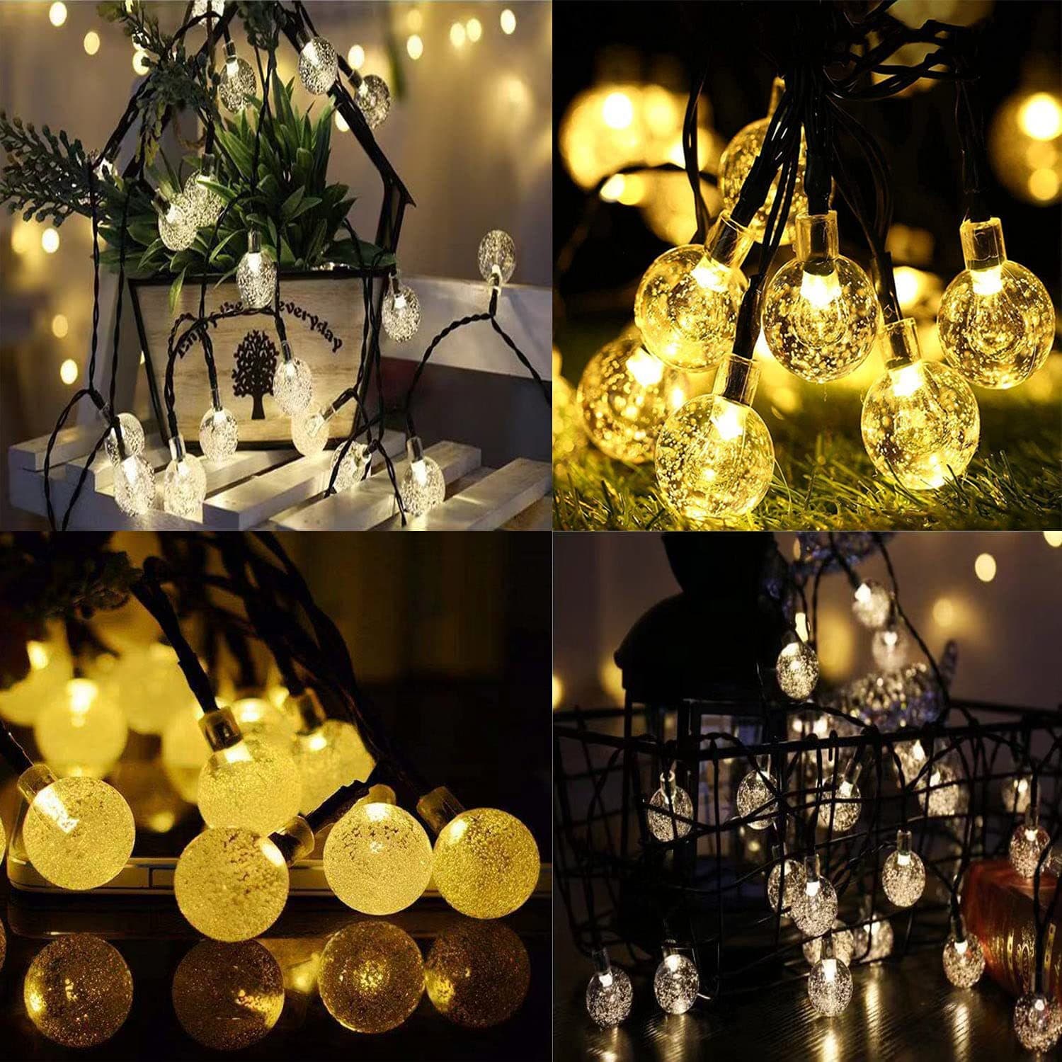 led 1.7cm bubble ball light outdoor camping atmosphere light solar outdoor light bright internet celebrity hot style lantern
