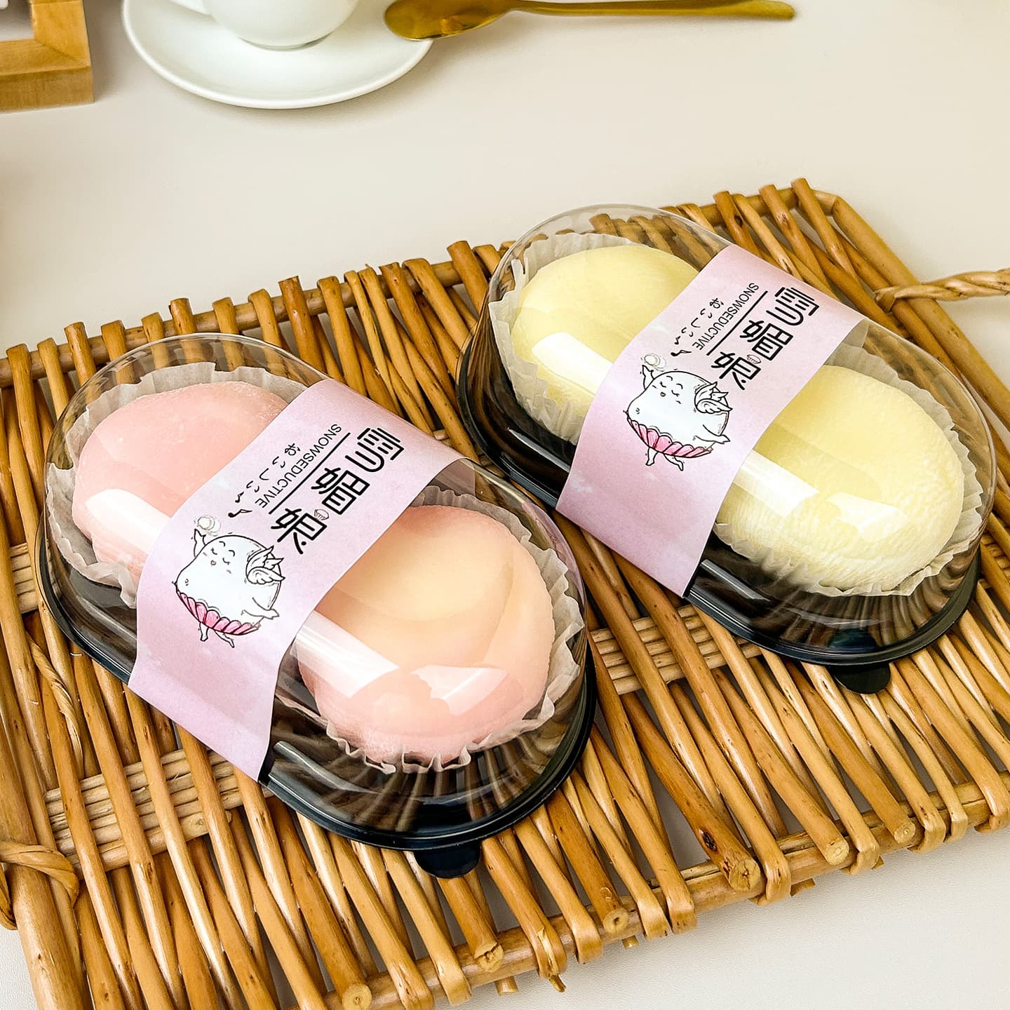 Ruipi Cat Packaging Factory Daifuku Snow Mooncake Packaging Box 1 Piece 2 Pieces 3 Pieces 4 Pieces Snow Mooncake Individual Packaging Box