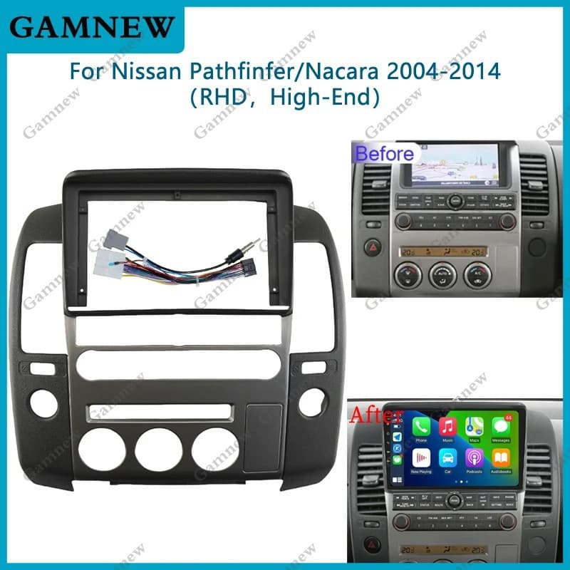 Compatible with 2004-2014 NISSAN PATHFINDER/NAVARA Android Navigation Universal Trim Panel