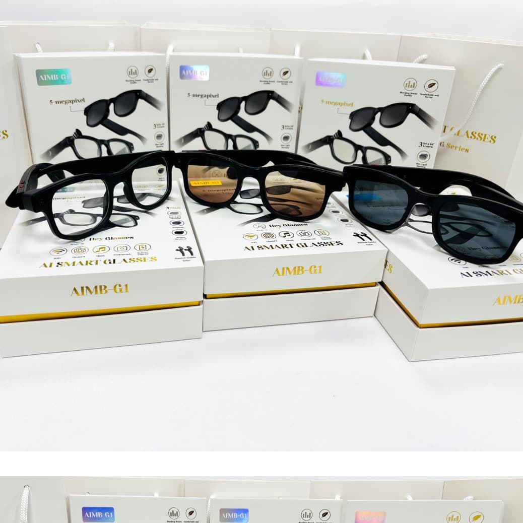 Cross-border New AIMB-G1I Smart AI Glasses Translation Image Recognition HD Anti-shake Camera 8MP Photo Video