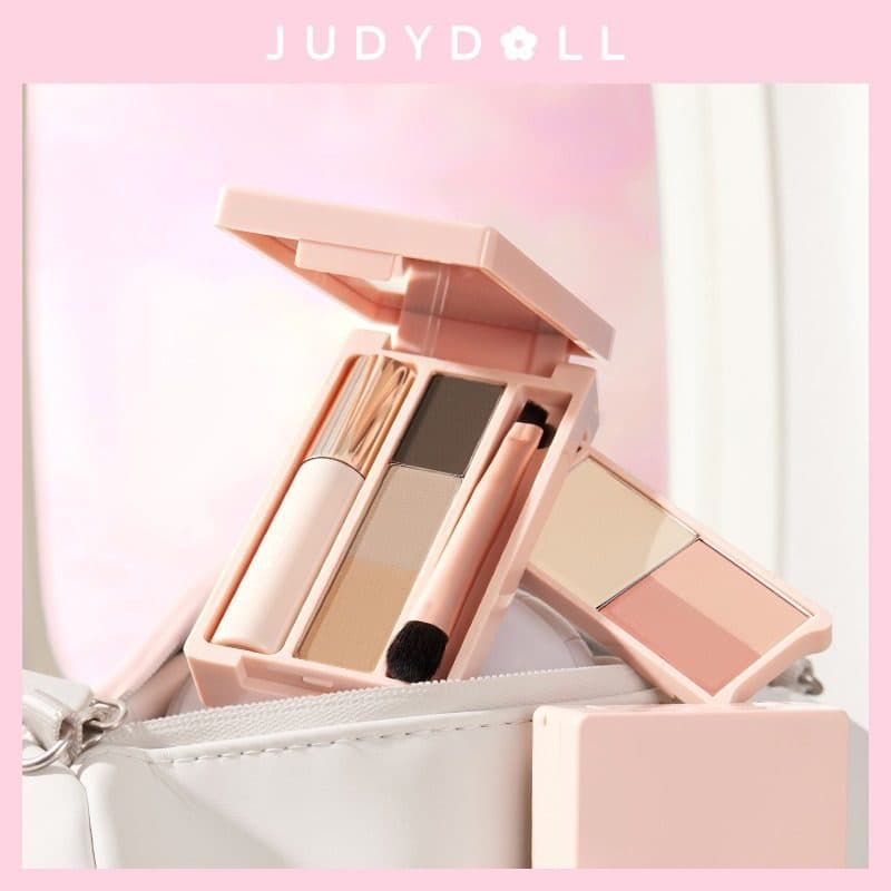 Judydoll Palm-sized Mini Eyeshadow Palette Makeup All-in-One Palette Travel Commute Daily