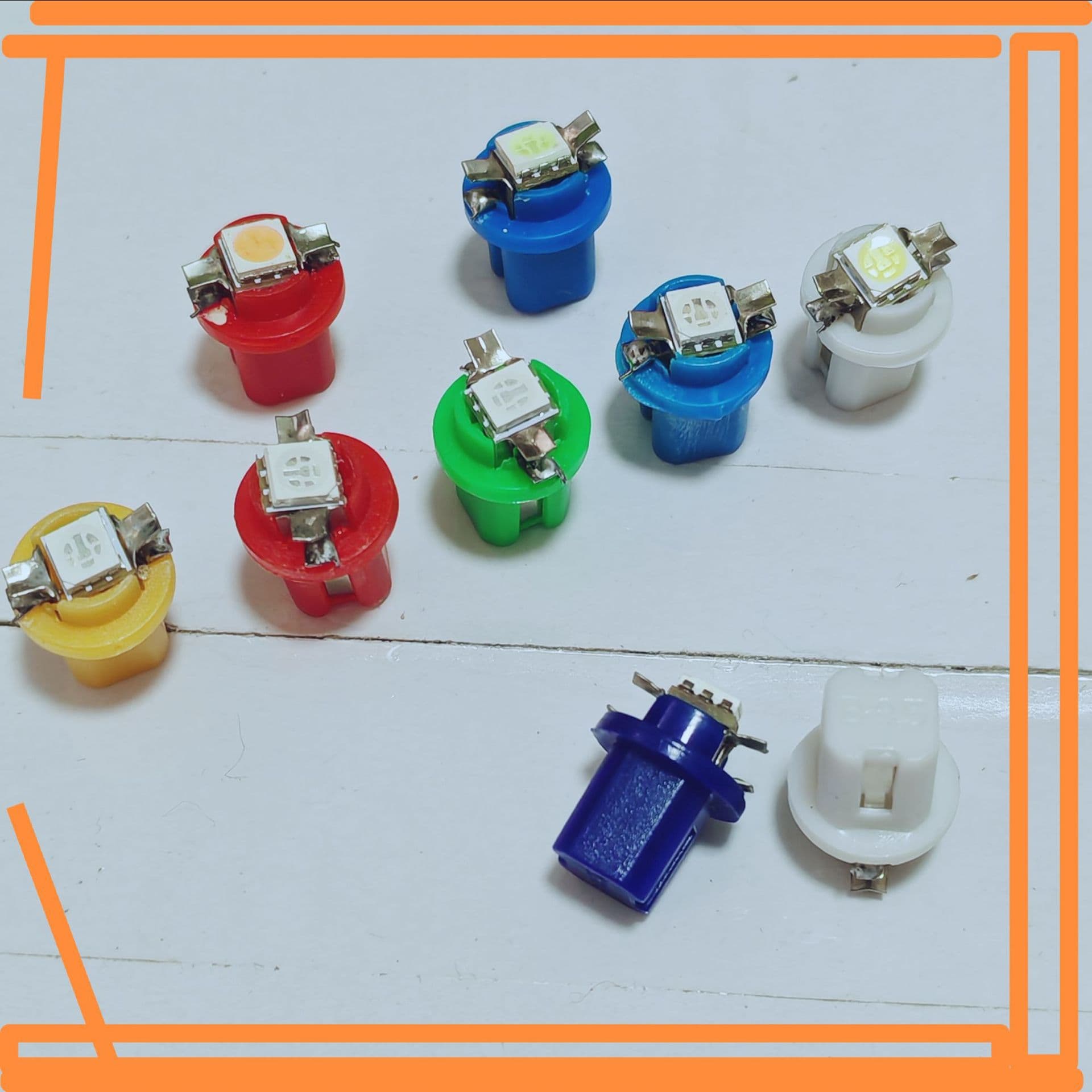 Manufacturer car T5 B8 5D 5050 1smd LED instrument light width indicator center console lamp instrument panel light