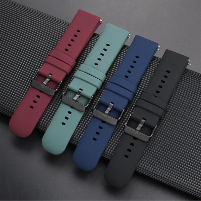 20/22mm Color Silicone Watch Straps For Huawei GT2 Watch3 Watches Replacement Wristbands Digital Computer Smart Watch Accessories