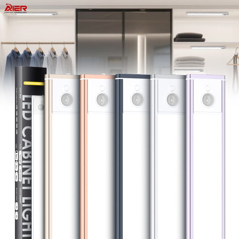 2025 cross-border new LED cabinet light, wave-to-activate entry shoe sensor light, stepless dimming five-color fill light