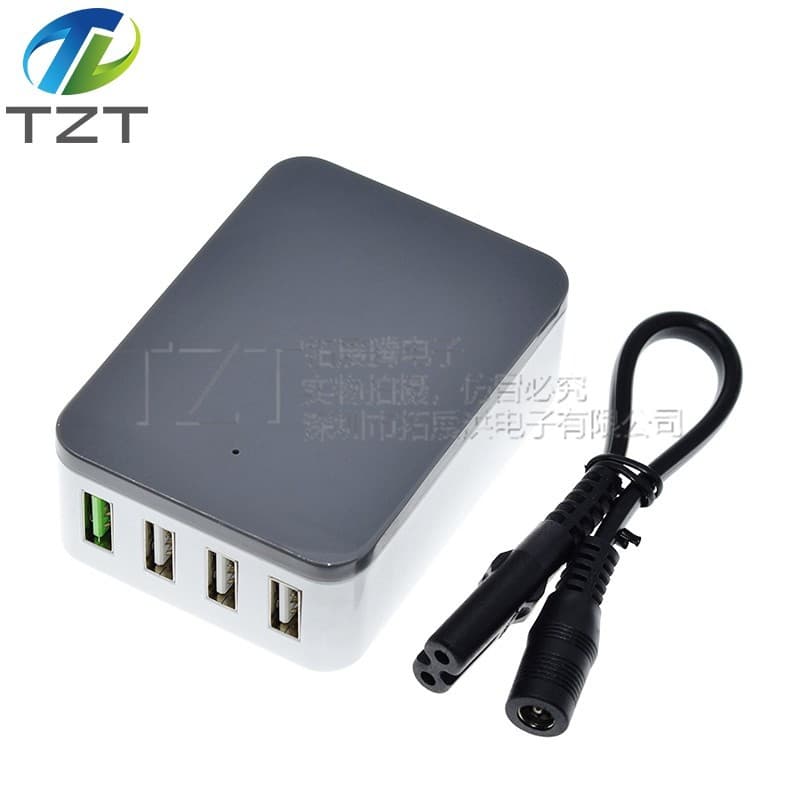 Fast Charge DC 12V/24V/36V Input Car Marine Multi-Port USB Charger with Safety Protection 4U36