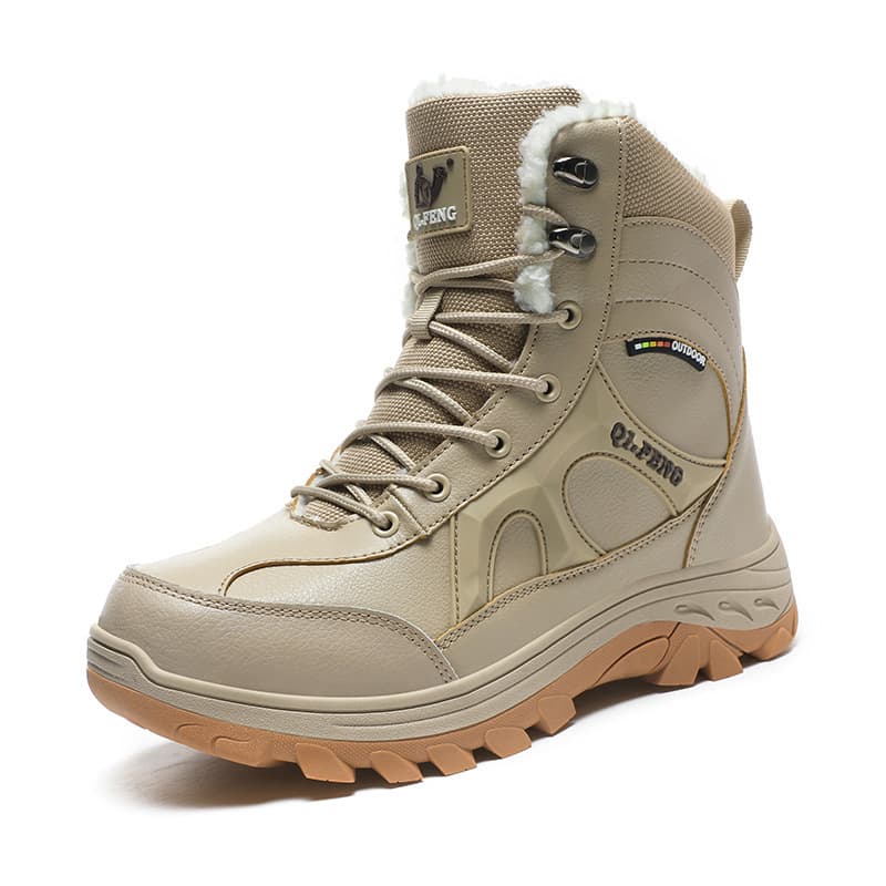 Winter New Style Snow Boots Plush Thick Cotton Shoes Waterproof Unisex Couple's Outdoor Anti-Slip Wear-Resistant Large Size Sports
