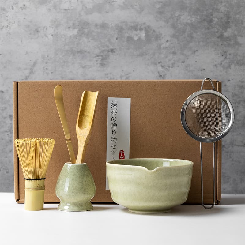 Matcha tea set, matcha color four-piece set, six-piece set, Amazon's most popular Japanese tea whisk, 100-piece matcha bowl