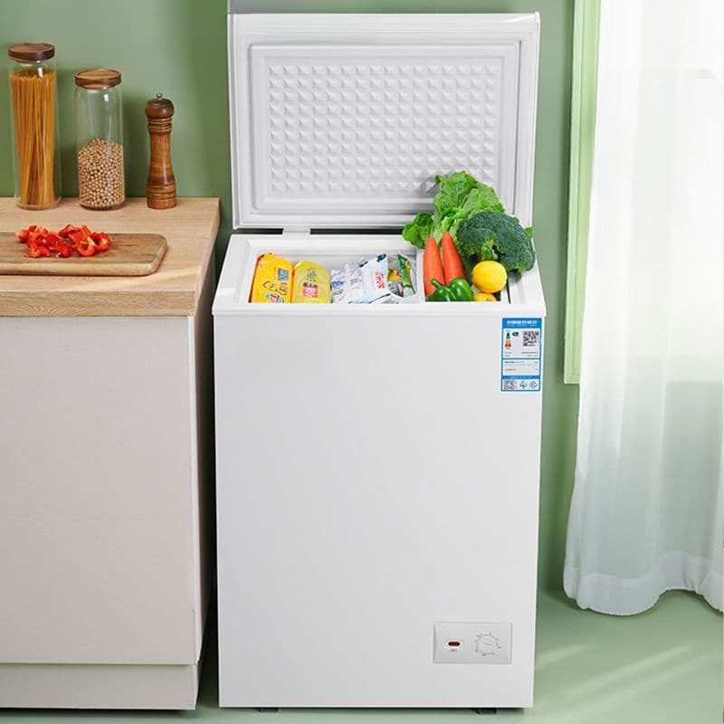 Small Freezer for Home Use, Full Freezing Compact Freezer with Preservation, Dual-Use Horizontal Freezer for Cross-Border Factory Sales