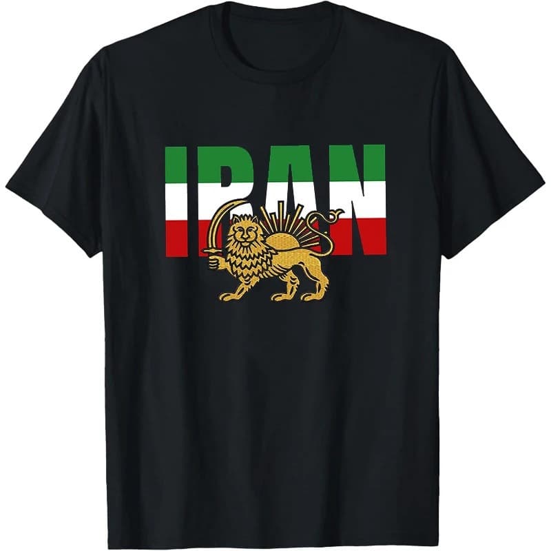 Iranian Short-Sleeved T-Shirt Iran Cotton T-Shirt Promo Clothing