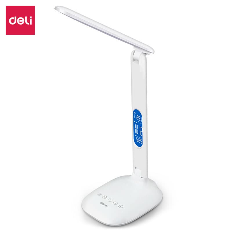 Deli Stationery 4325 LED Multifunctional Touch Desk Lamp, 3 Color Temperatures Adjustable, Student Dormitory Bedside Lamp
