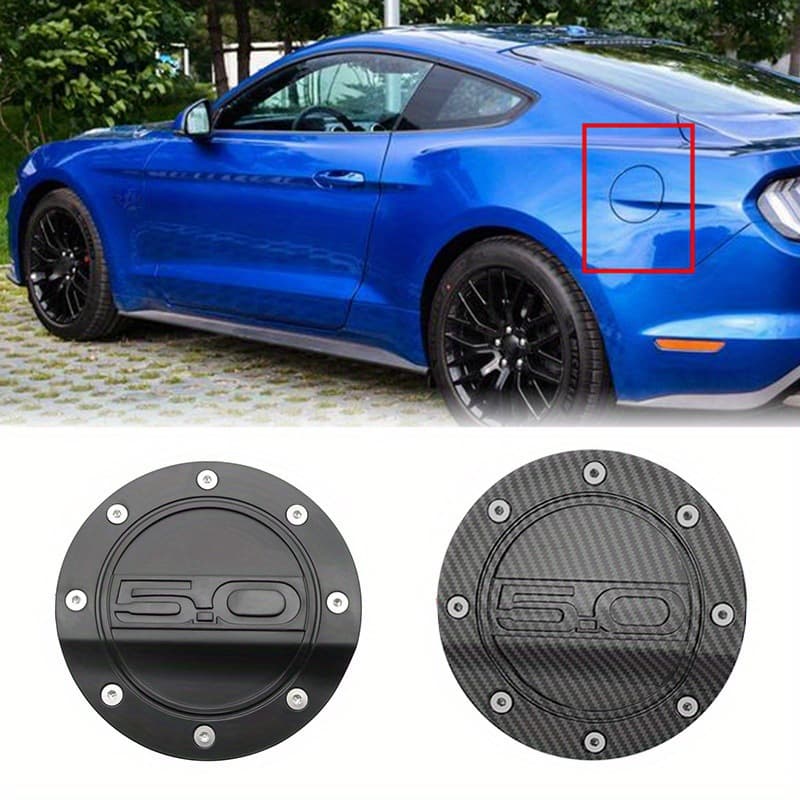 Suitable for Ford Mustang 2015-2020 carbon fiber pattern fuel tank cap replacement fuel tank cap modification