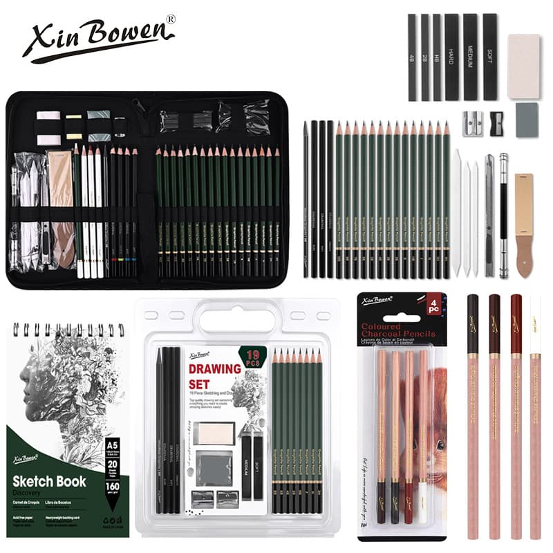 Art Sketching Tool Set for Students, Professional Drawing Sketch Pencils, Charcoal Pencils, Highlight Pencils, Quick Sketch Pencils Wholesale