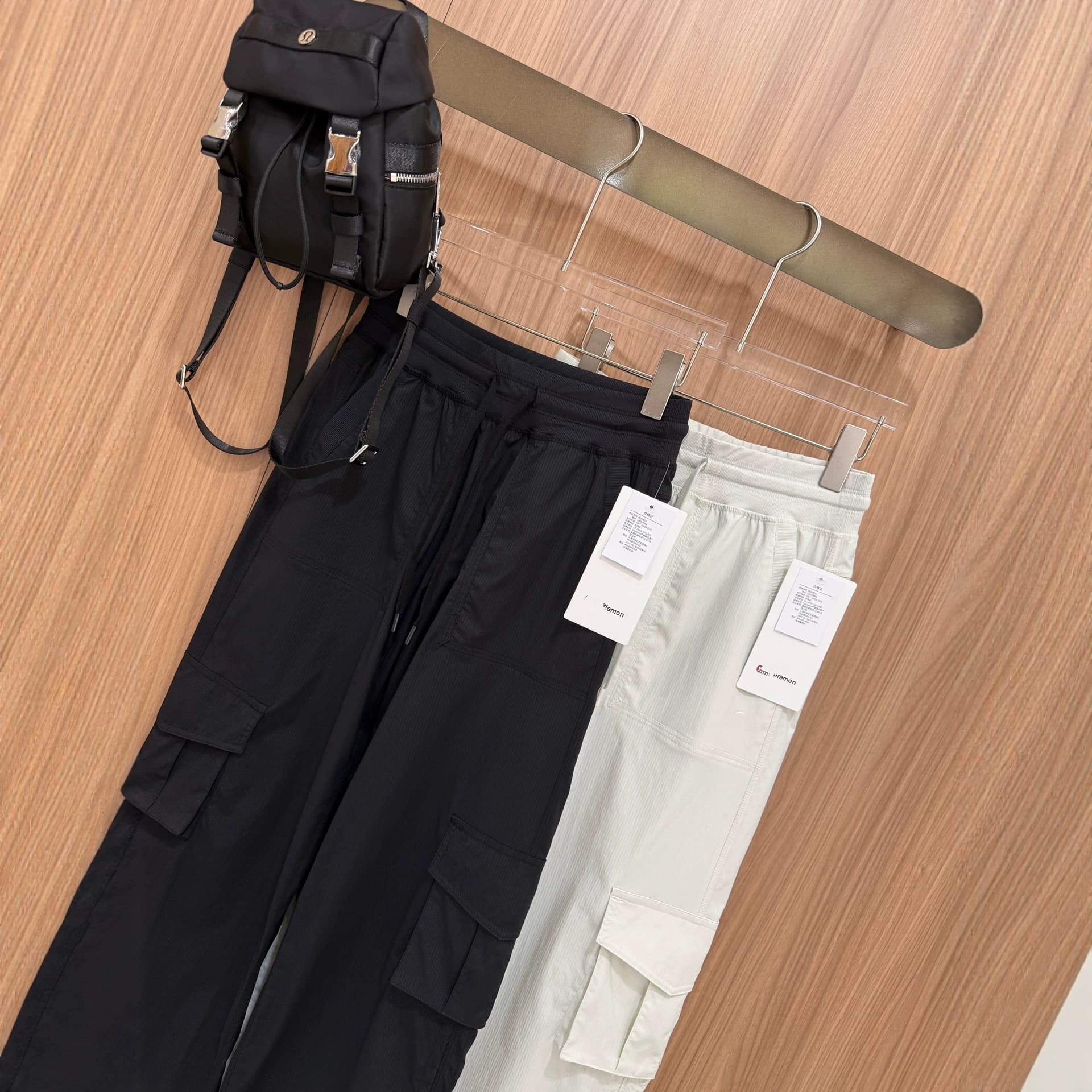 LULU Dance Mountain Style Pants with Adjustable Cuffs, Straight Quick-Dry Jumpsuit, Elastic High-Waist Slim Casual Pants for Women