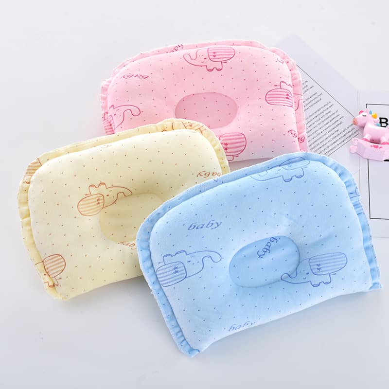 Factory Direct Newborn Baby Small Pillow Bear Shaping Pillow Cartoon Side-Turning Pillow/Infant Pillow for Head Shaping and Turning