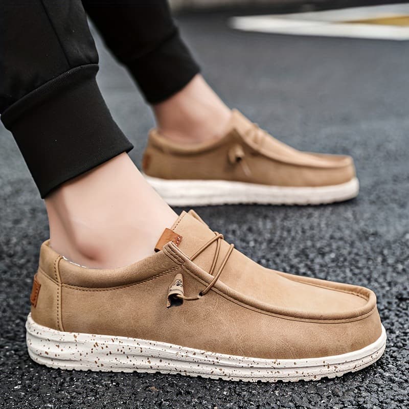 Men's Loafers Slip Ons Casual Loafers Comfortable Slip-on Shoes Elastic Design