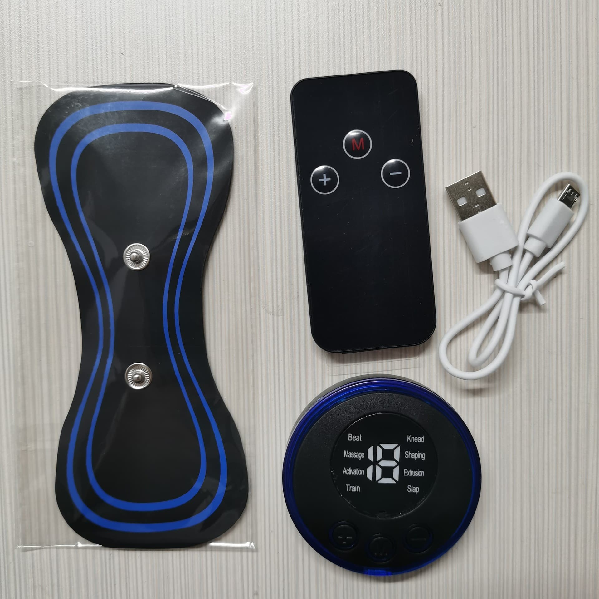 EMS Smart Portable Neck Massager Low-Frequency Pulse Massager 8 Modes 19 Levels Mini Neck Patch