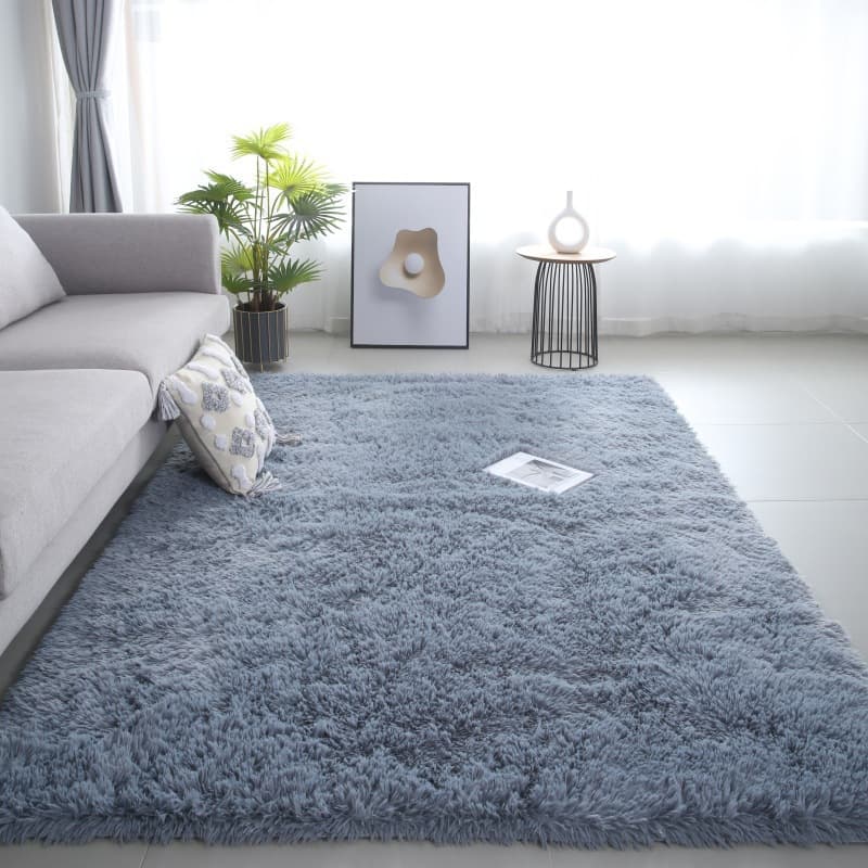 Thickened Soft Carpet for Bedroom, Girl's Style, Stain-Resistant, Balcony Window Sill Mat, Living Room Full Coverage Silk Wool Carpet