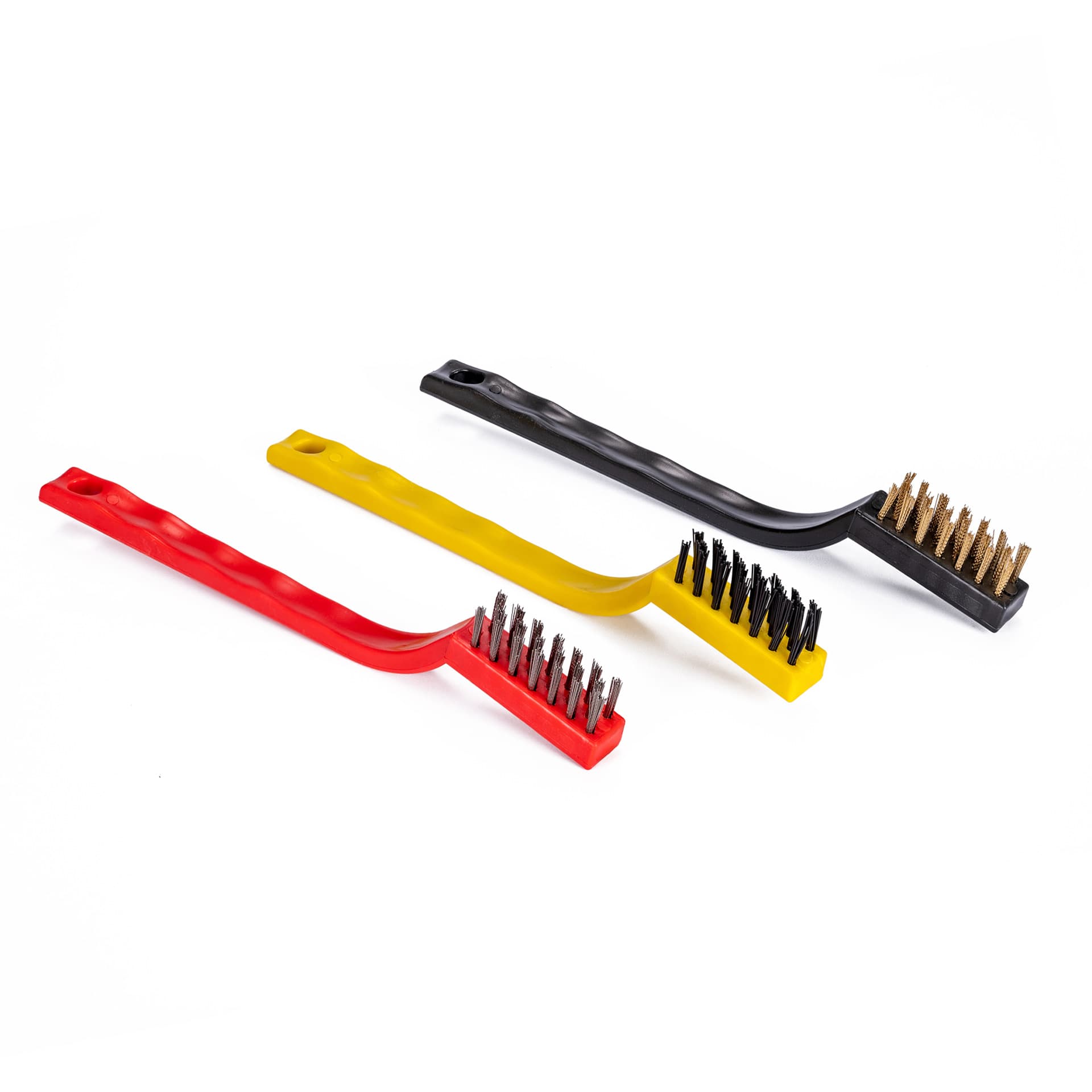Small brush for cleaning gas stoves, kitchen grease traps, range hoods, and ducts; wire brush; copper-plated tool accessories.