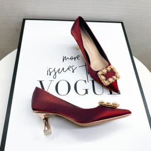 Bride Shoes Wedding Shoes Dual-Wear for Xiuhua and Wedding Dress Wine Red Pointed Toe New High Heels Women's Slim Heel Comfortable Flat Shoes